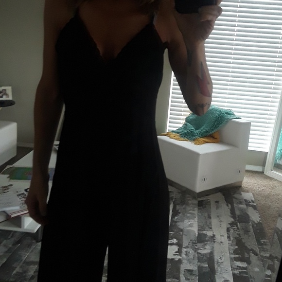 Sheer black wide legged jumper from Nastygal - Picture 2 of 4